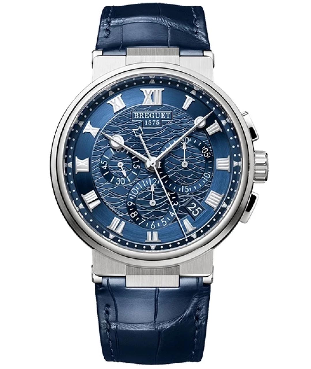 Breguet Темно-синие часы из белого золота, фото 1