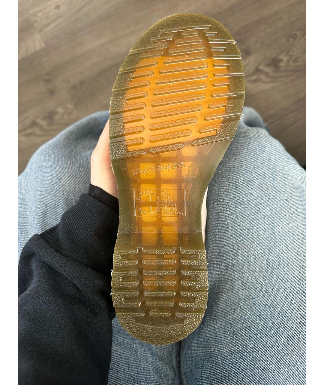 DR. MARTENS Розовые кожаные ботинки, фото 3