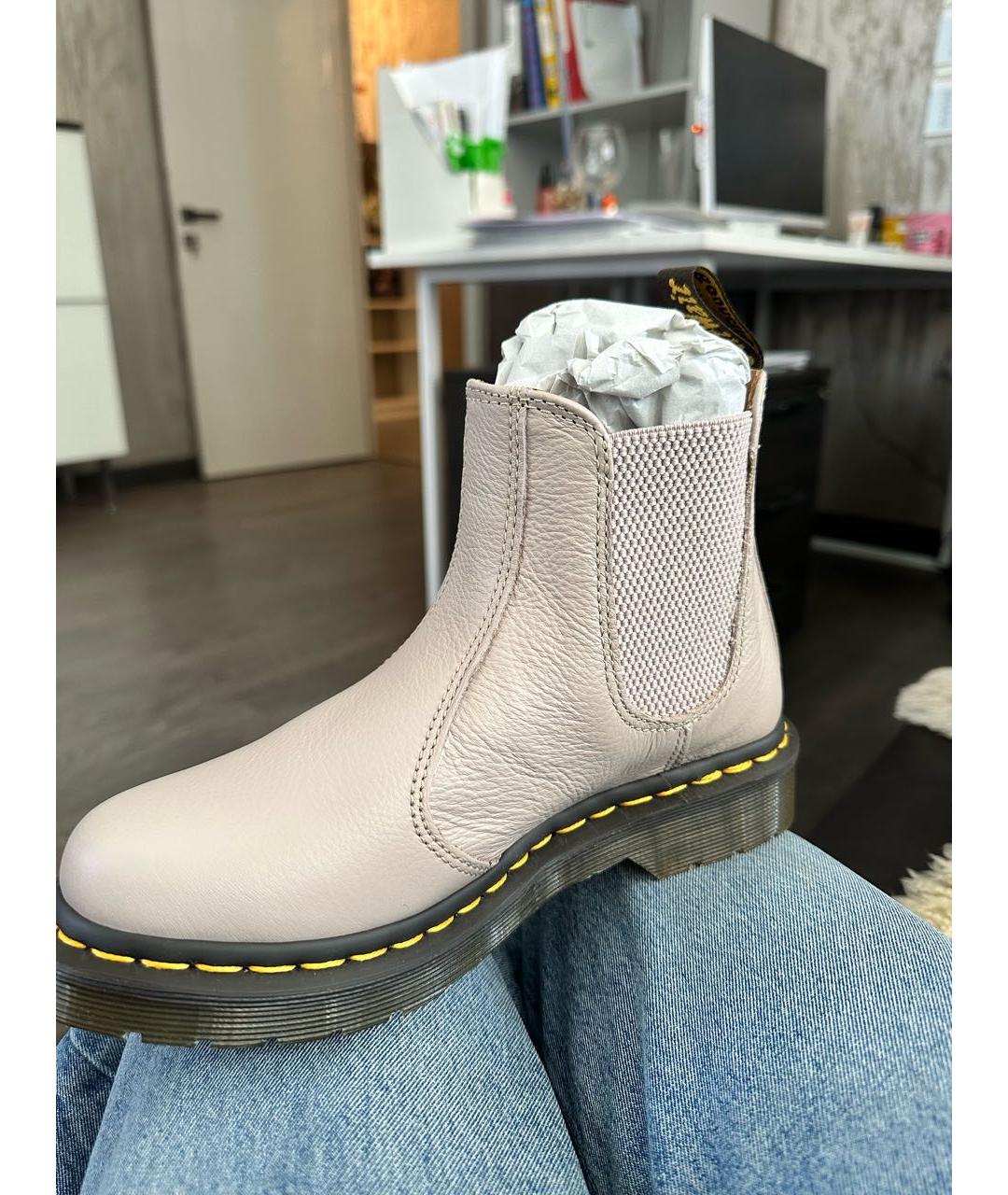 DR. MARTENS Розовые кожаные ботинки, фото 6