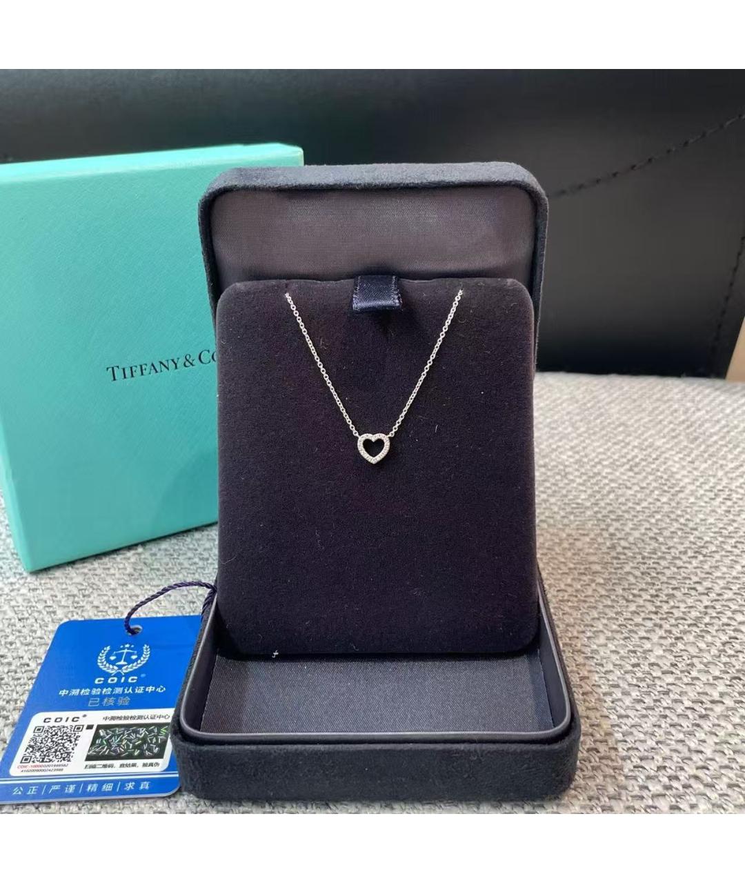 TIFFANY&CO Серебряное колье из белого золота, фото 2