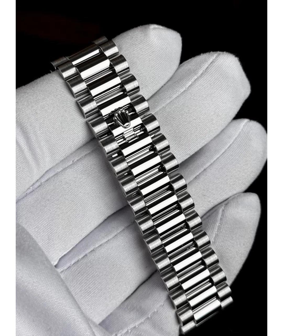 ROLEX Голубые платиновые часы, фото 6