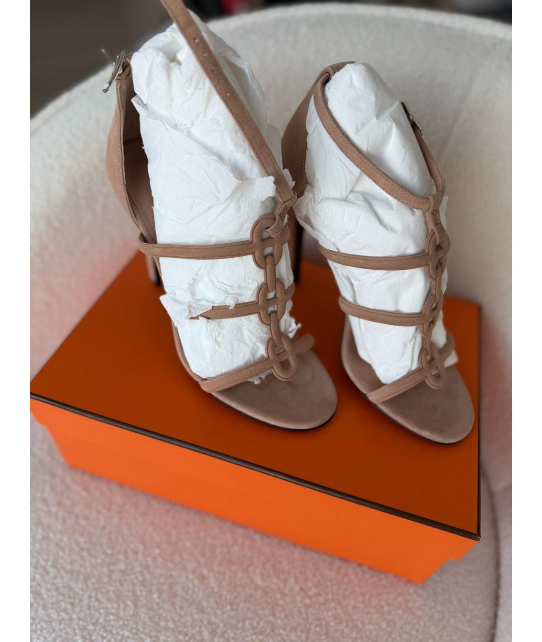 HERMES Замшевые туфли, фото 5