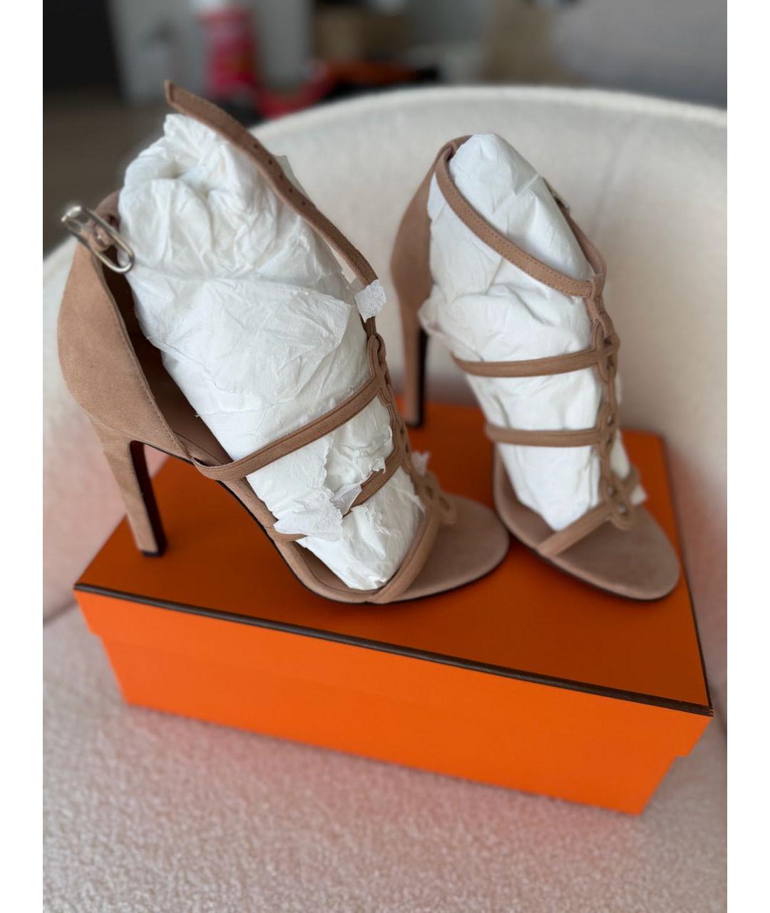 HERMES Замшевые туфли, фото 4