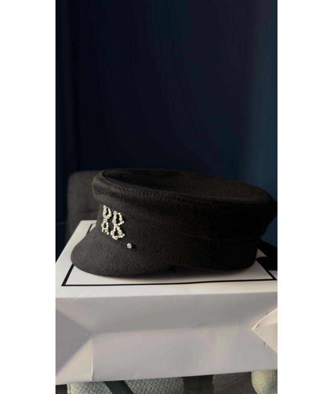 RUSLAN BAGINSKIY Черная шерстяная кепка, фото 3