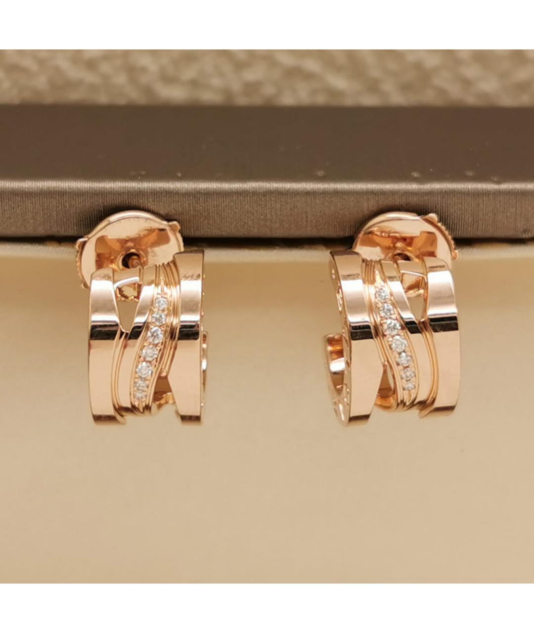 BVLGARI Золотые серьги из розового золота, фото 2