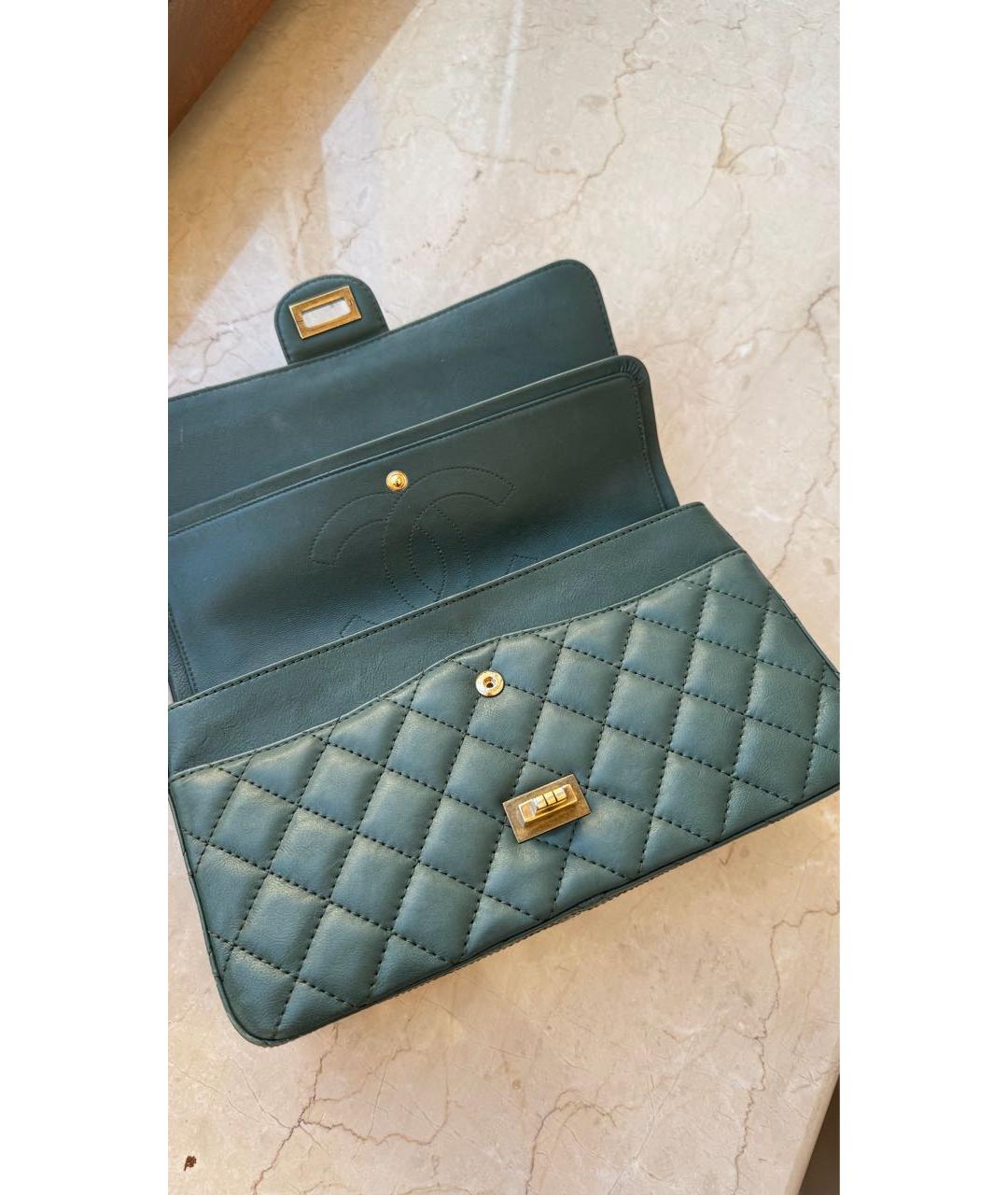 CHANEL Хаки кожаная сумка через плечо, фото 2