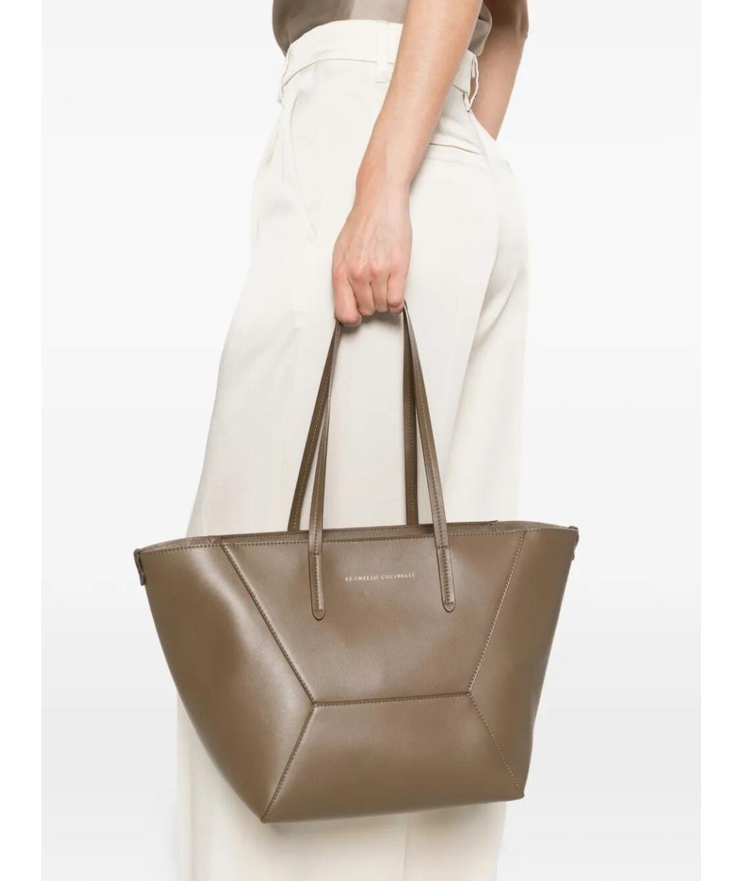 BRUNELLO CUCINELLI Мульти кожаная сумка тоут, фото 2