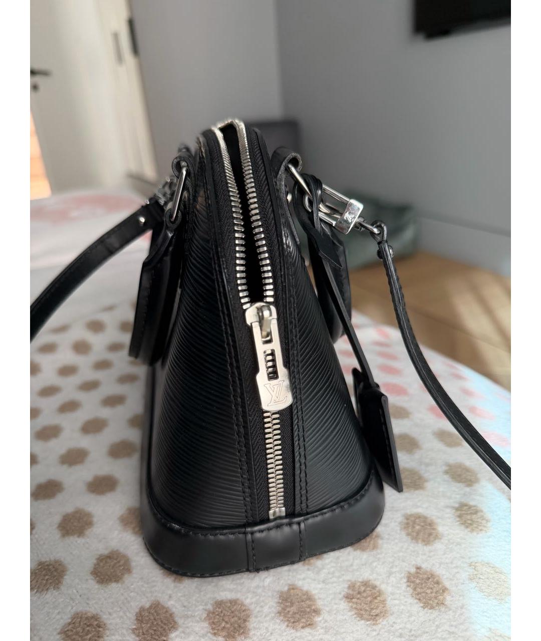 LOUIS VUITTON Черная сумка с короткими ручками, фото 4