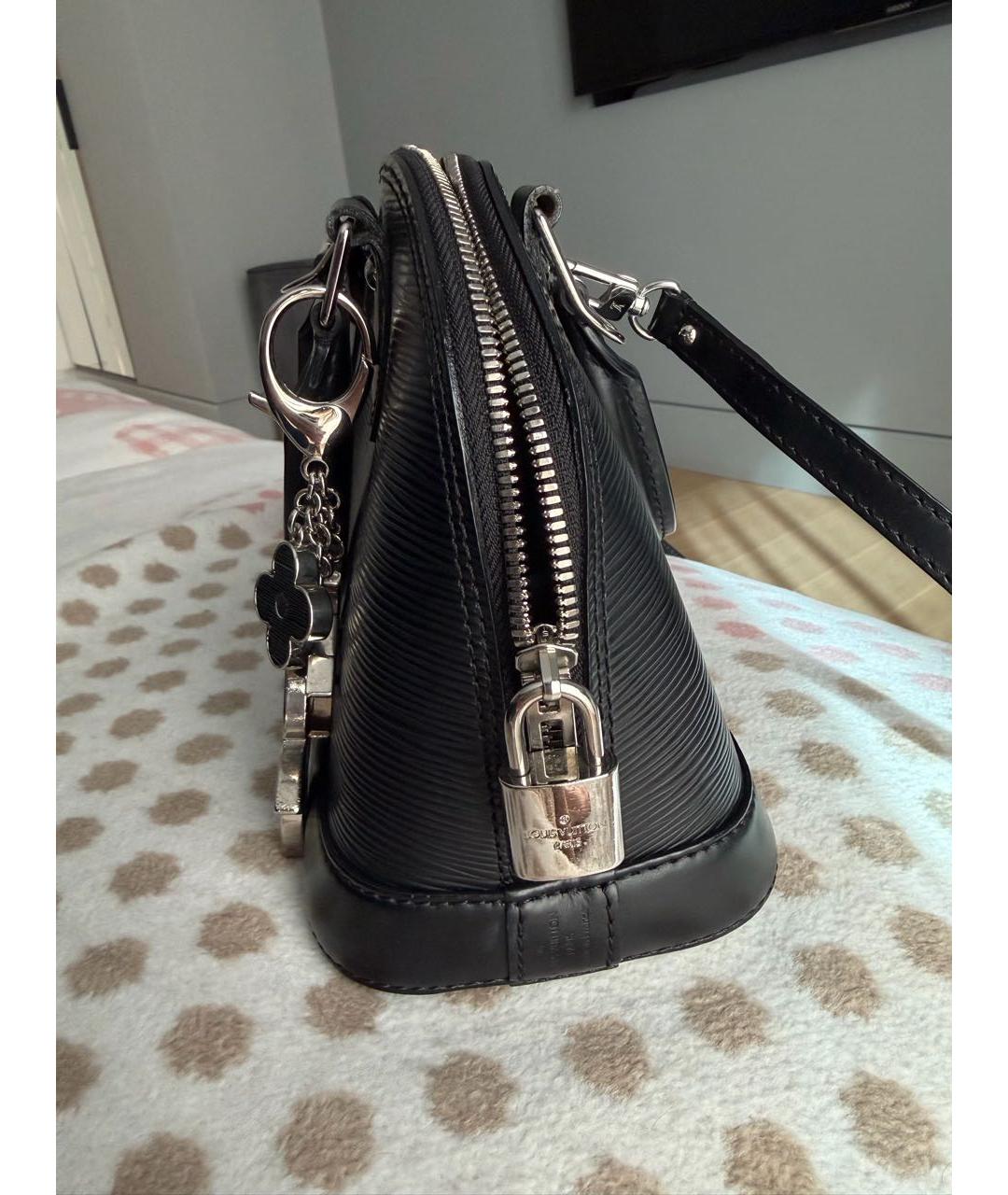 LOUIS VUITTON Черная сумка с короткими ручками, фото 5