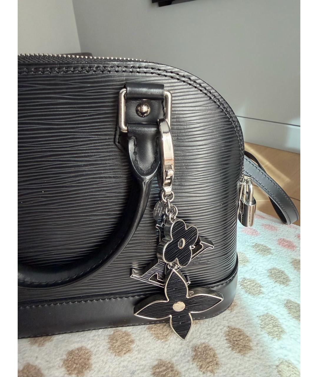 LOUIS VUITTON Черная сумка с короткими ручками, фото 6