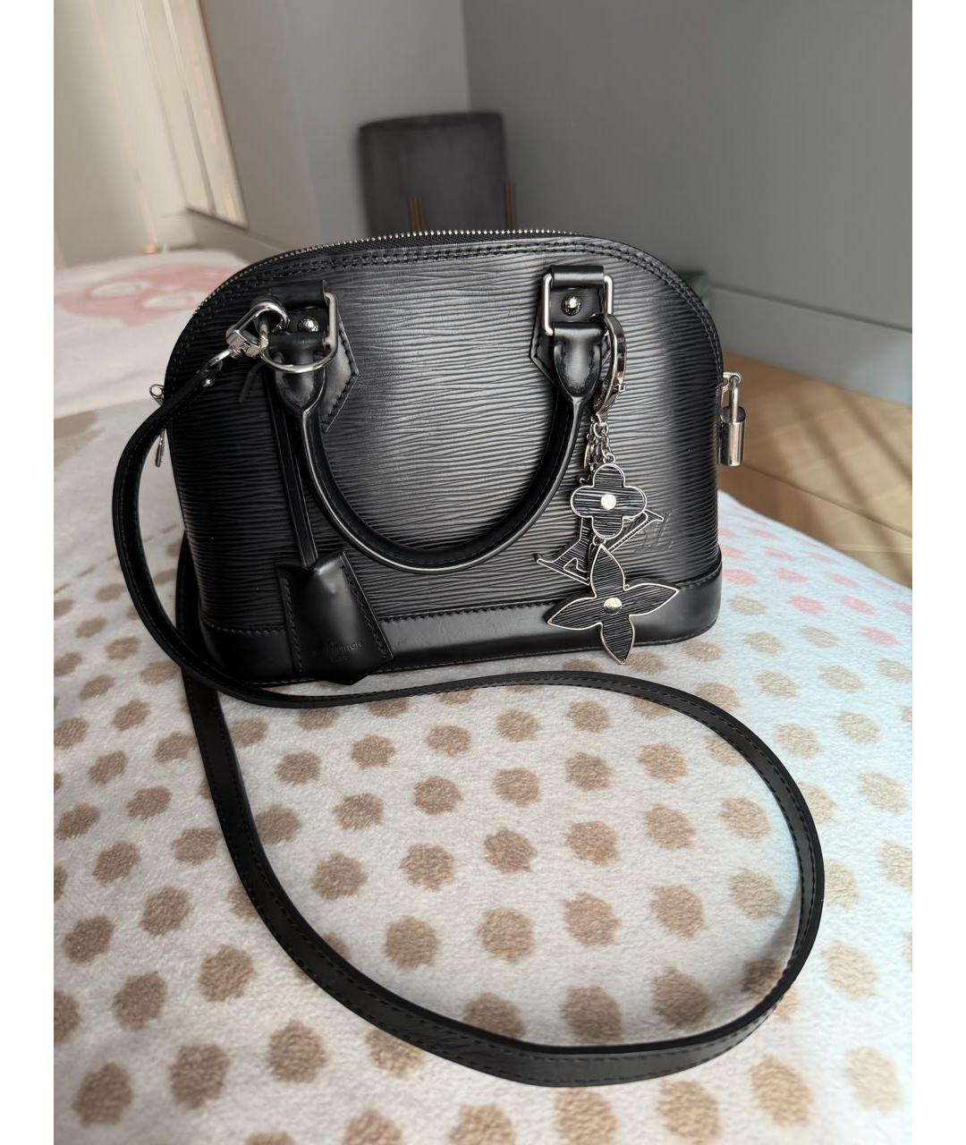 LOUIS VUITTON Черная сумка с короткими ручками, фото 2