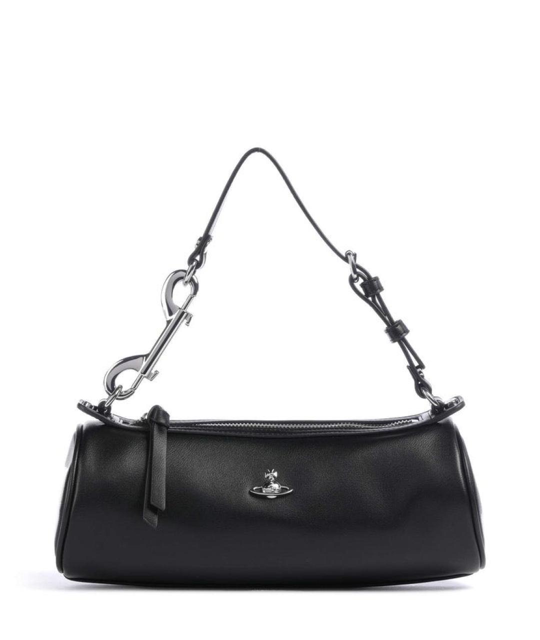 VIVIENNE WESTWOOD Черная сумка с короткими ручками из искусственной кожи, фото 1