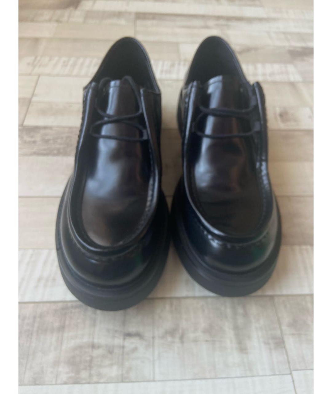 PRADA Черные кожаные мокасины, фото 2