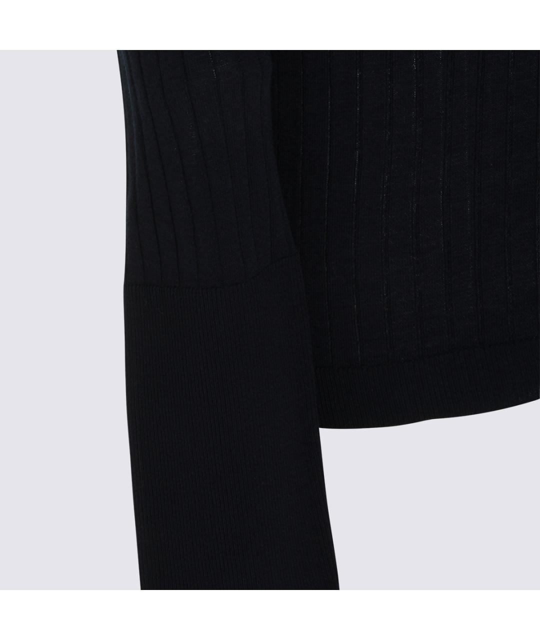 MALO Черный хлопковый джемпер / свитер, фото 3