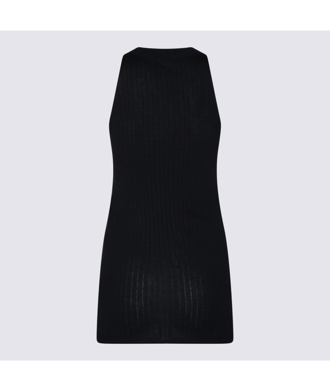 MALO Черная хлопковая майка, фото 2