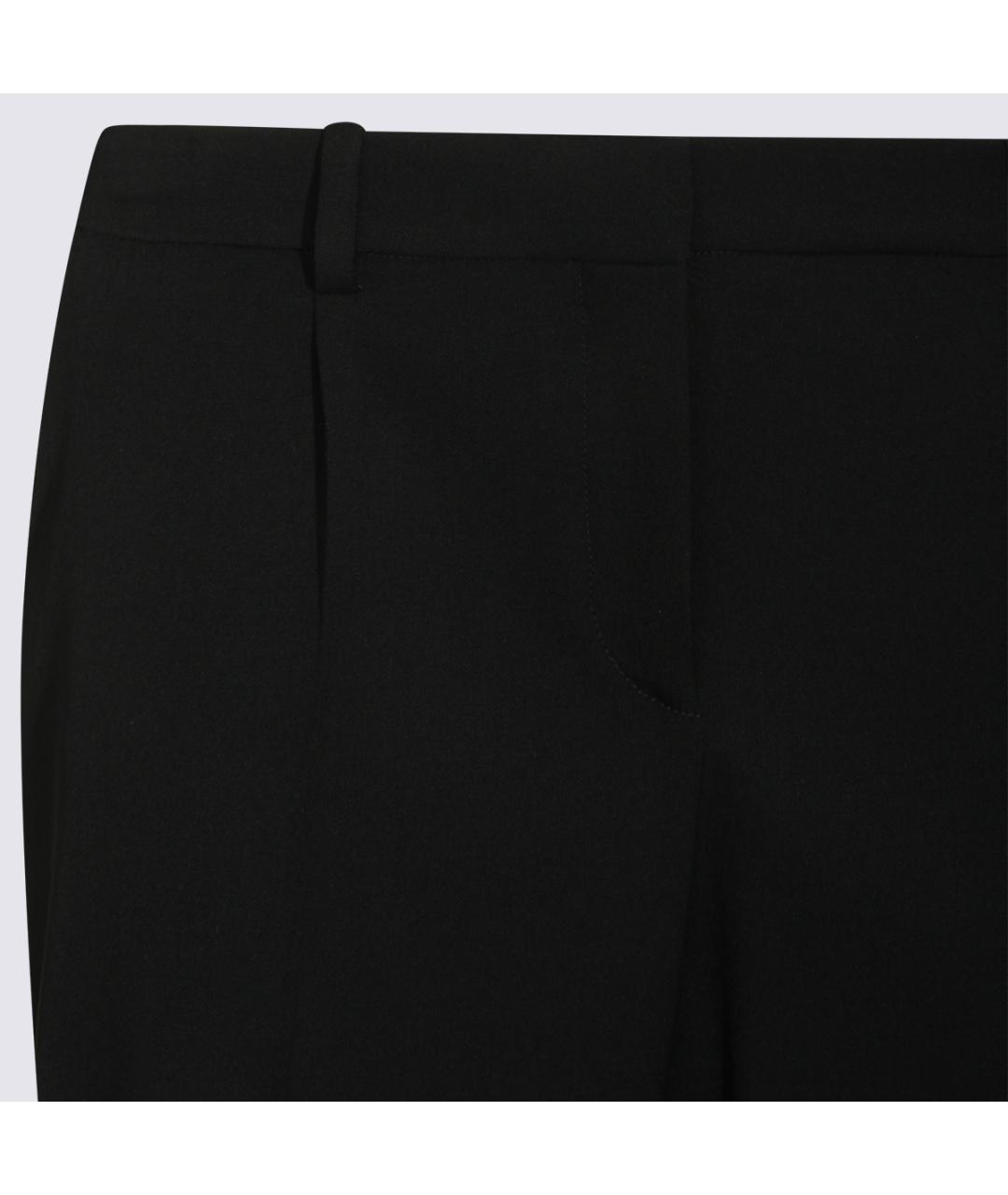 BALENCIAGA Черные шерстяные прямые брюки, фото 3