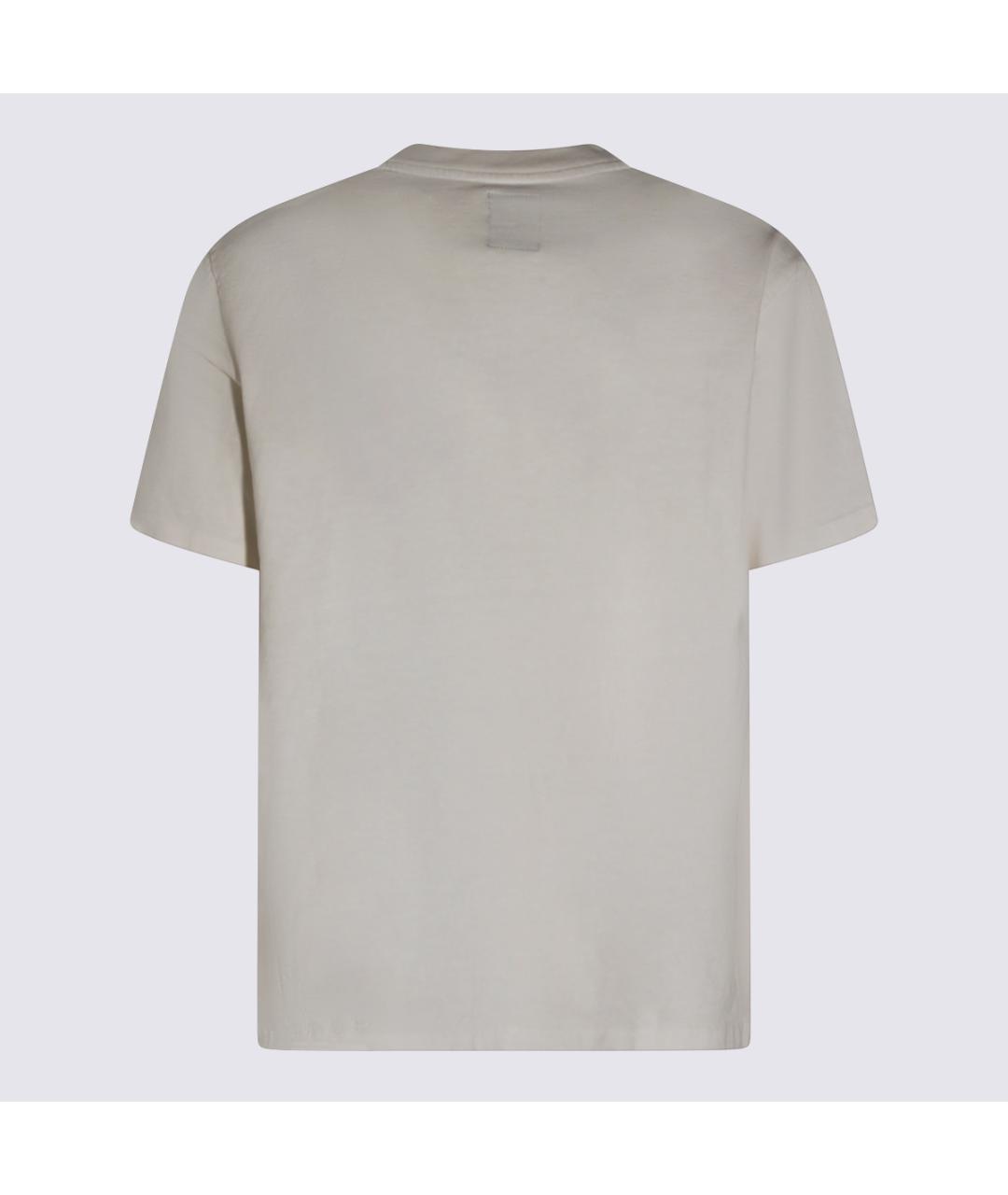 MAISON KITSUNE Бежевая хлопковая футболка, фото 2