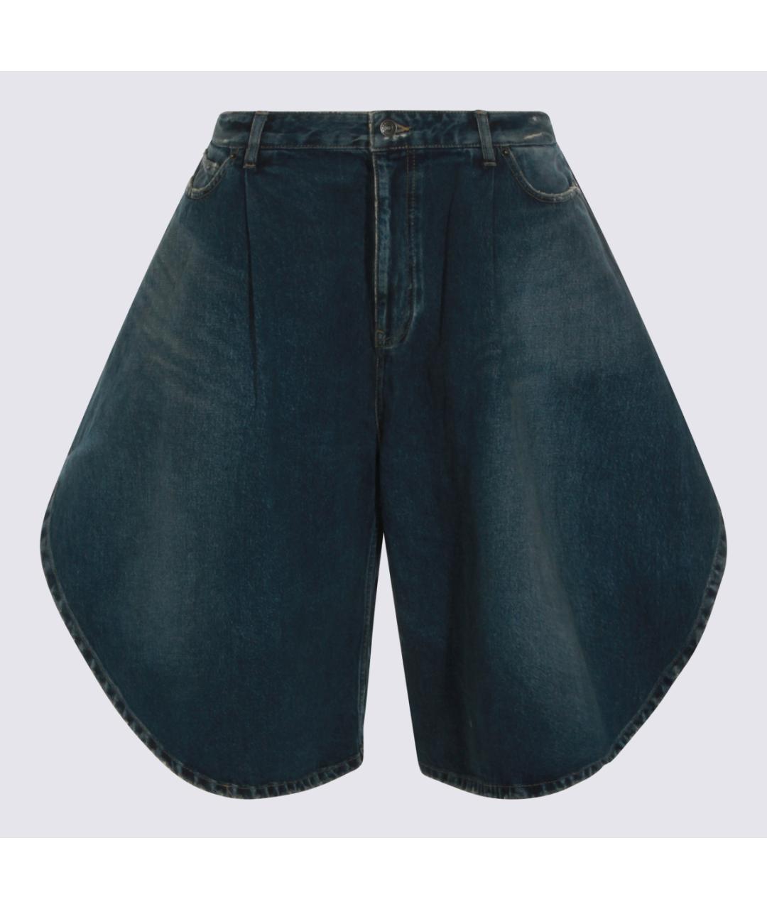 BALENCIAGA Синие хлопковые шорты, фото 6