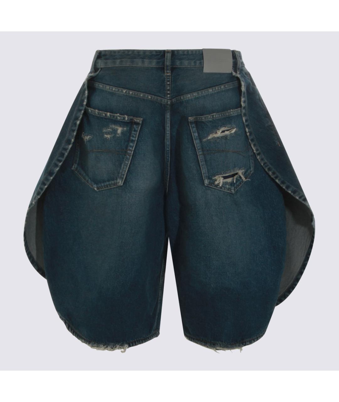 BALENCIAGA Синие хлопковые шорты, фото 2