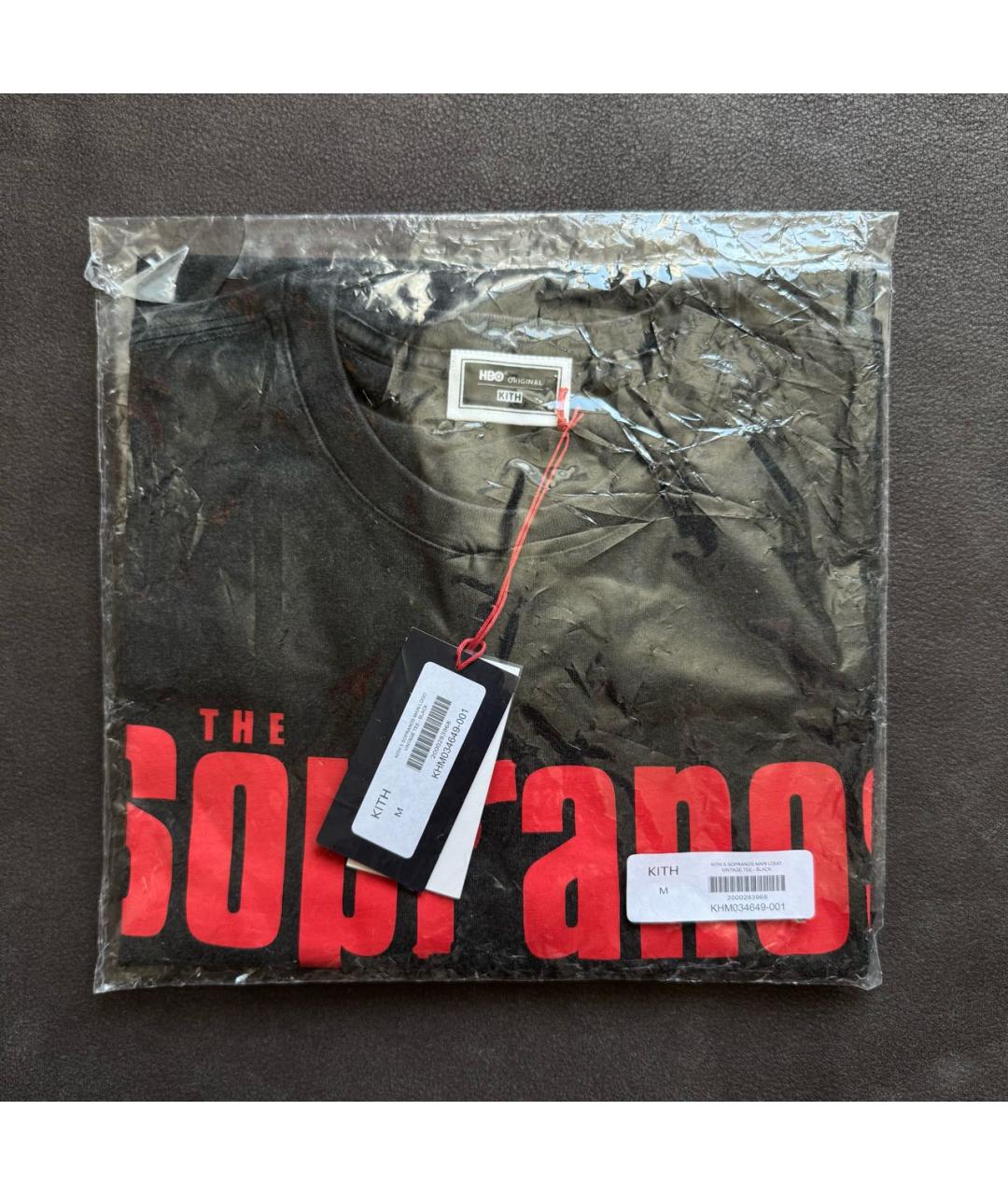 KITH Черная хлопковая футболка, фото 4