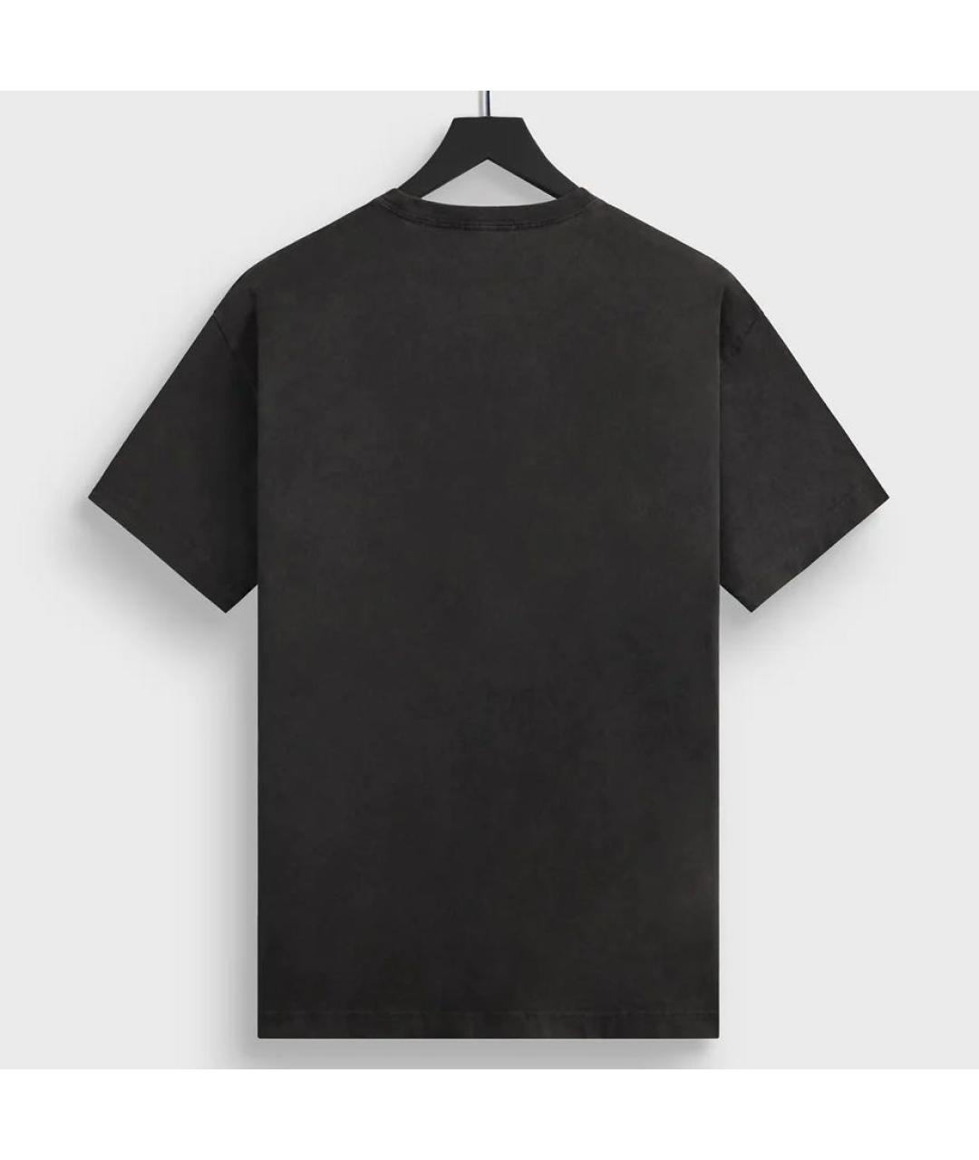 KITH Черная хлопковая футболка, фото 2