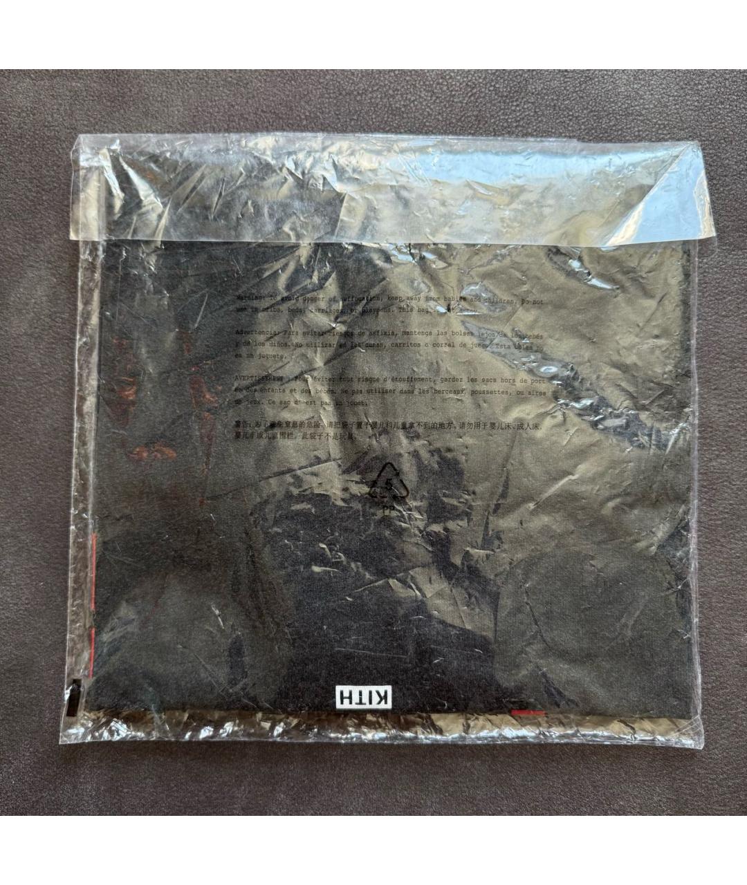 KITH Черная хлопковая футболка, фото 6