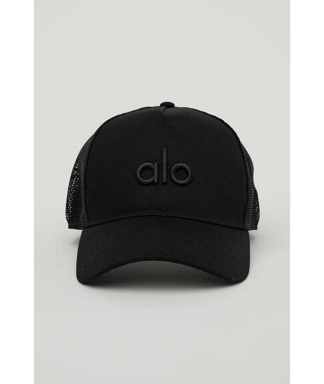 ALO YOGA Черная хлопковая кепка, фото 5