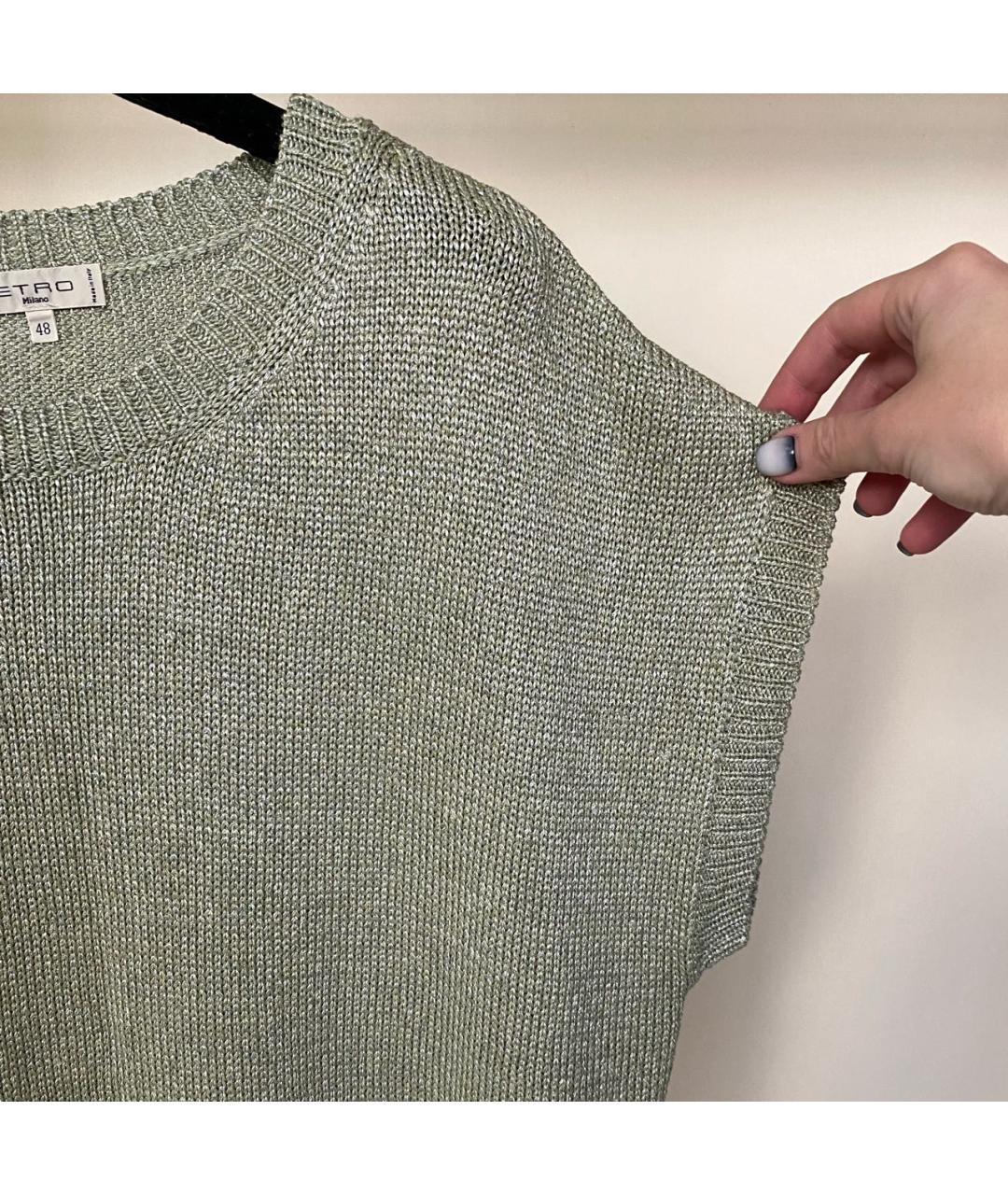 ETRO Зеленый вискозный джемпер / свитер, фото 5