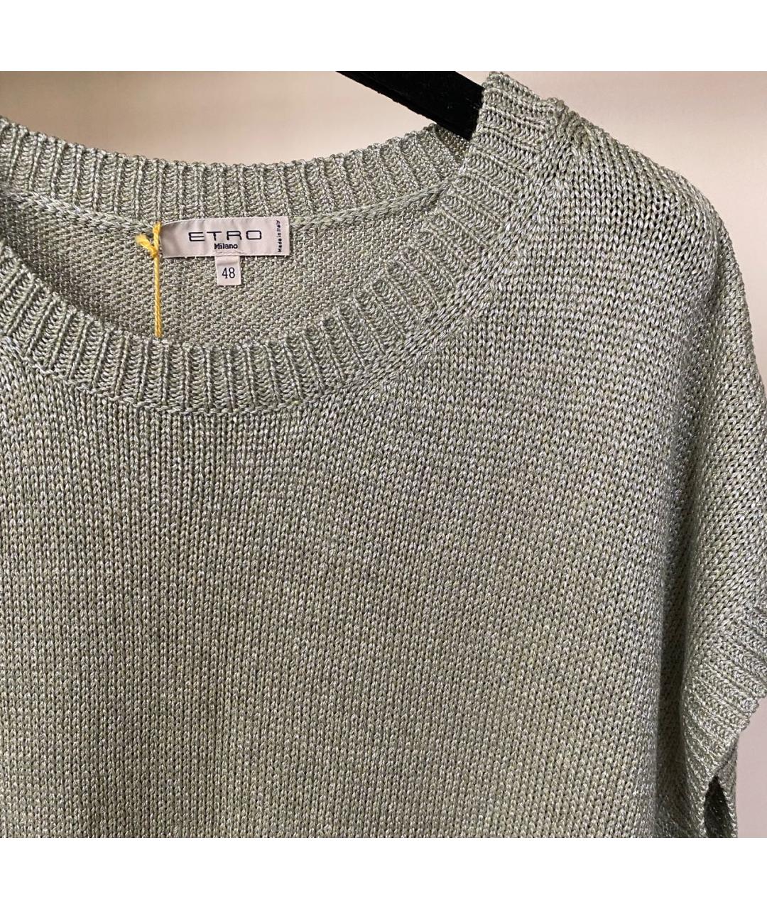 ETRO Зеленый вискозный джемпер / свитер, фото 4