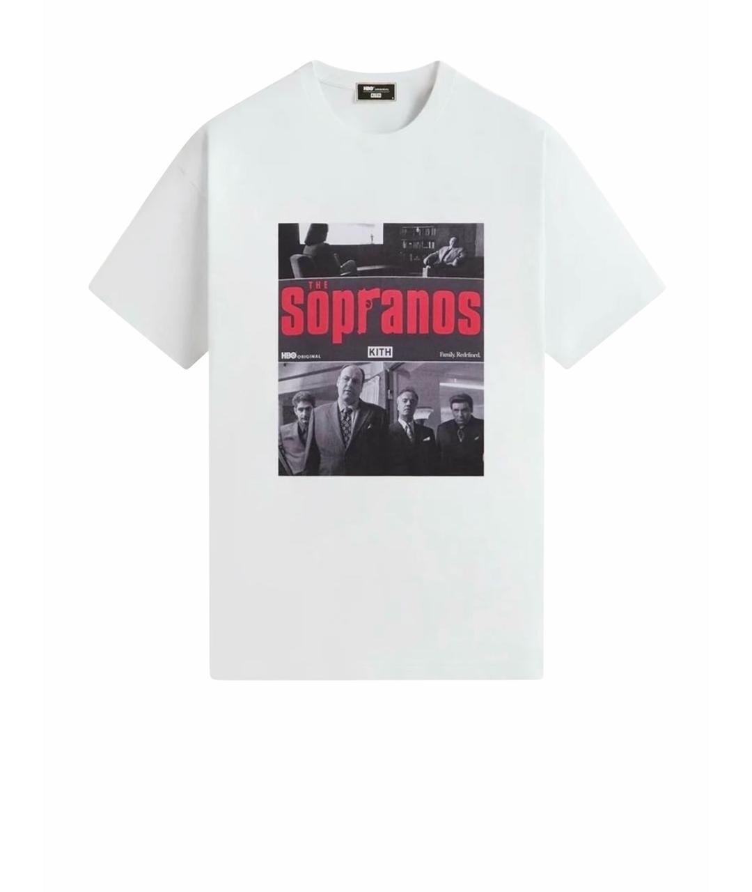 KITH Белая хлопковая футболка, фото 1