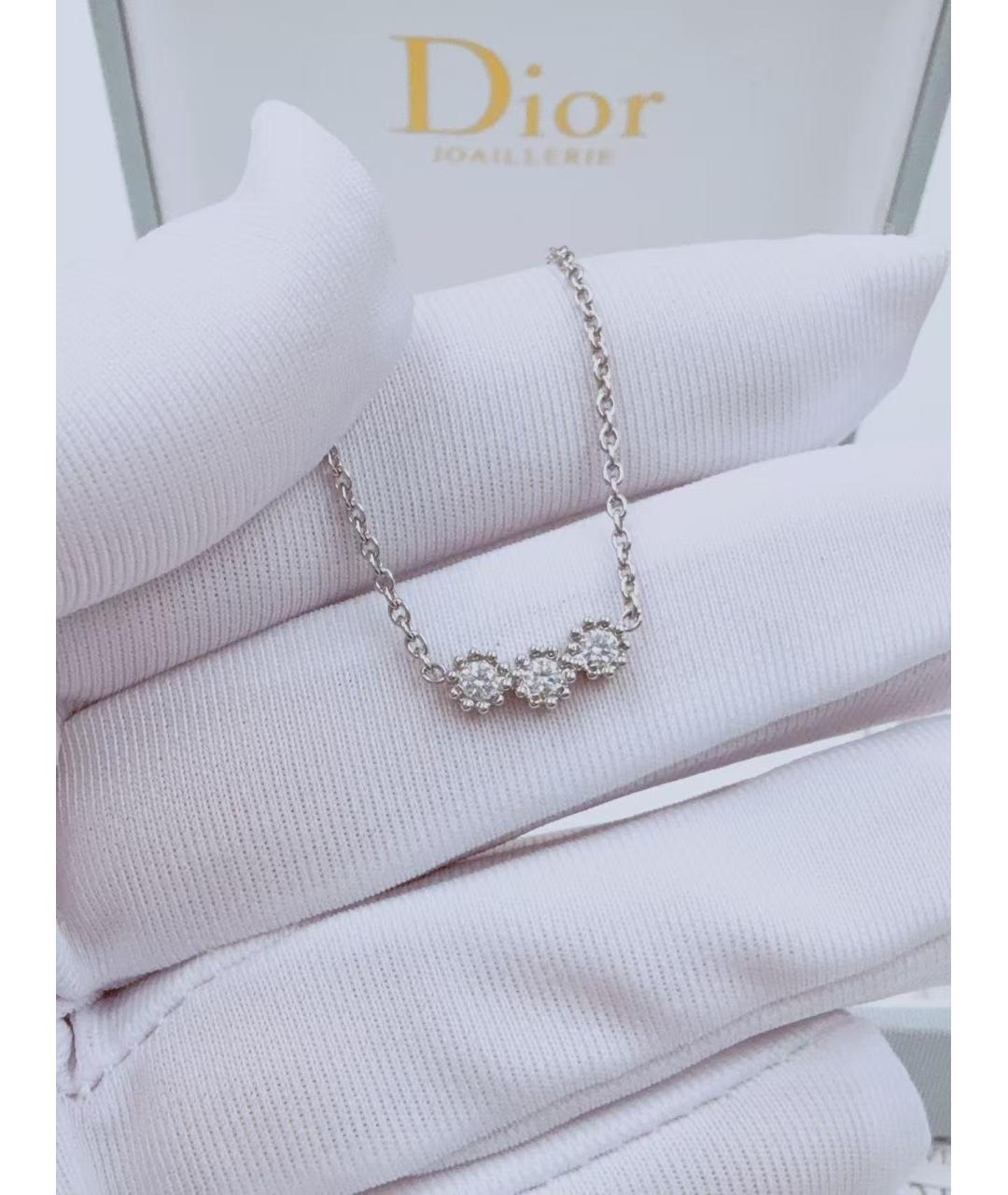 CHRISTIAN DIOR Серебряное колье из белого золота, фото 5