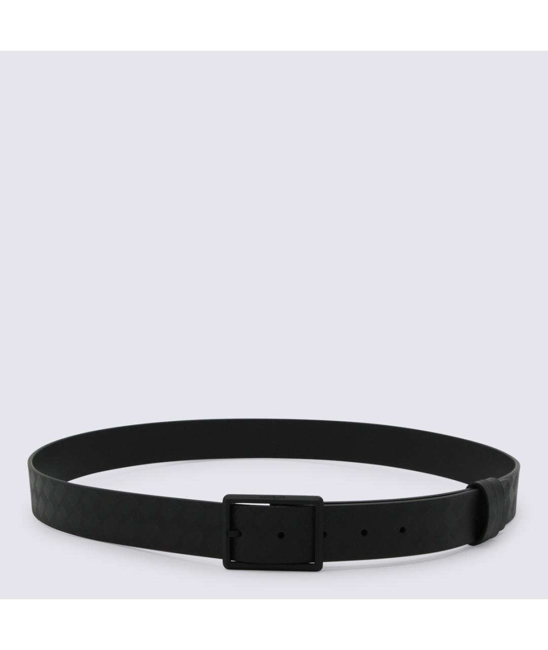 MONTBLANC Черный кожаный ремень, фото 3