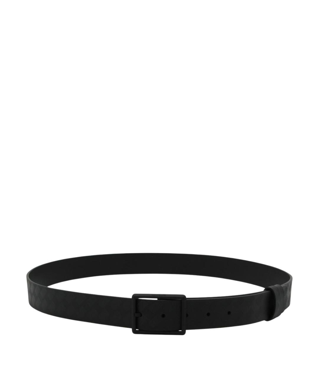 MONTBLANC Черный кожаный ремень, фото 1