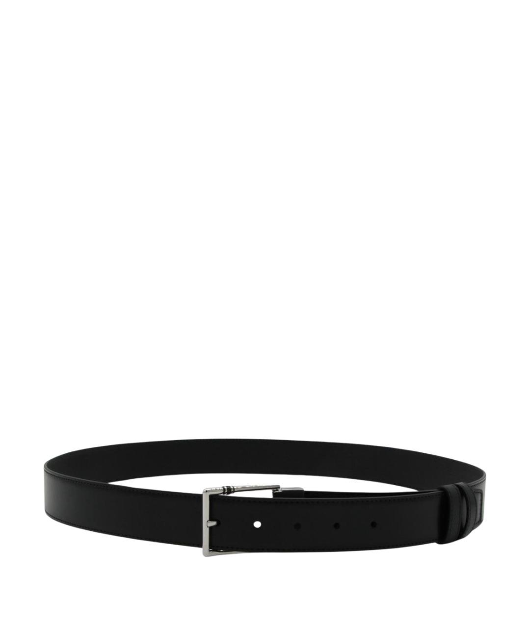 MONTBLANC Черный кожаный ремень, фото 1