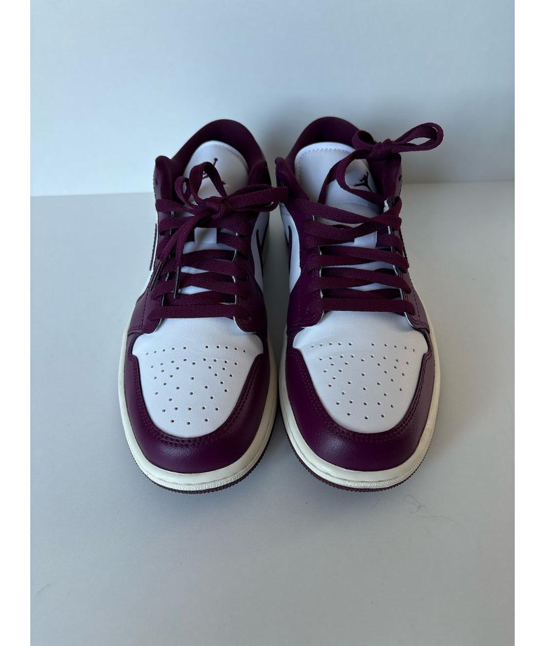 JORDAN Фиолетовые кожаные кроссовки, фото 2