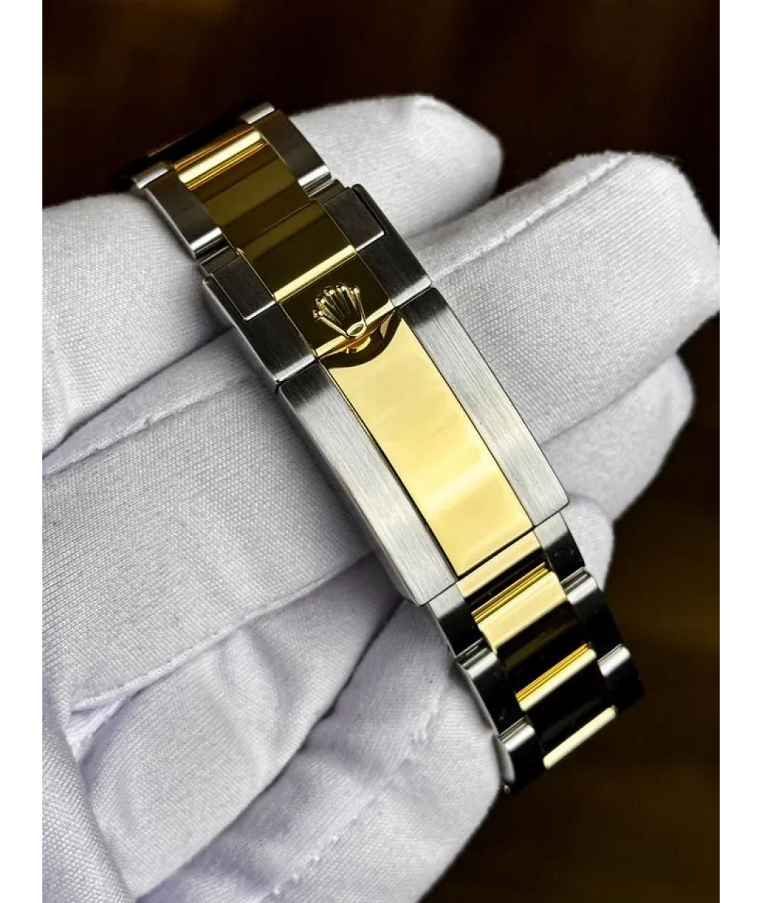 ROLEX Серые часы из желтого золота, фото 6