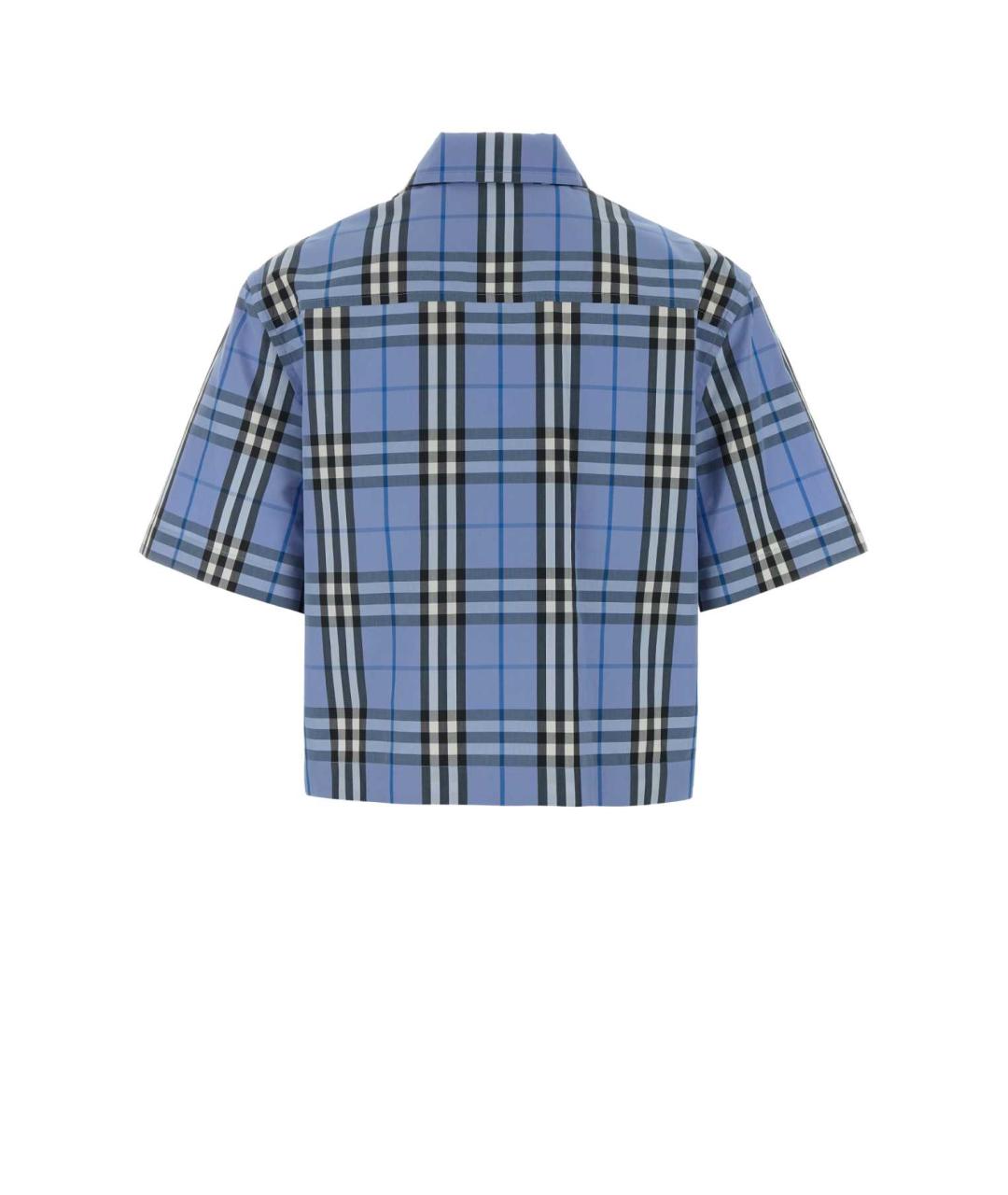BURBERRY Голубая хлопковая рубашка, фото 2
