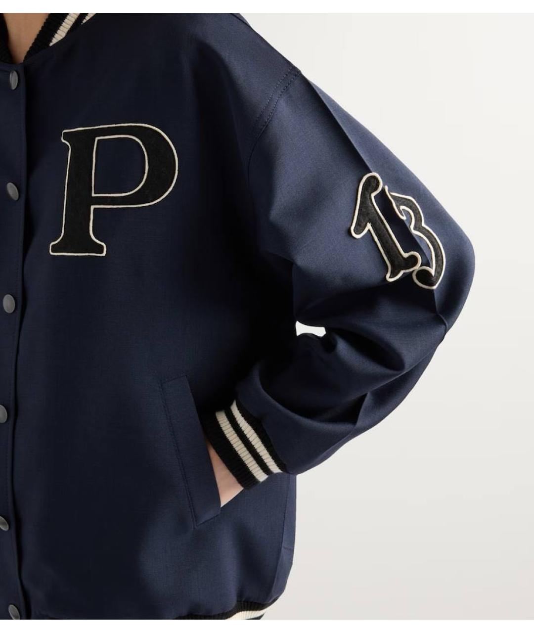 PRADA Темно-синяя шерстяная куртка, фото 2