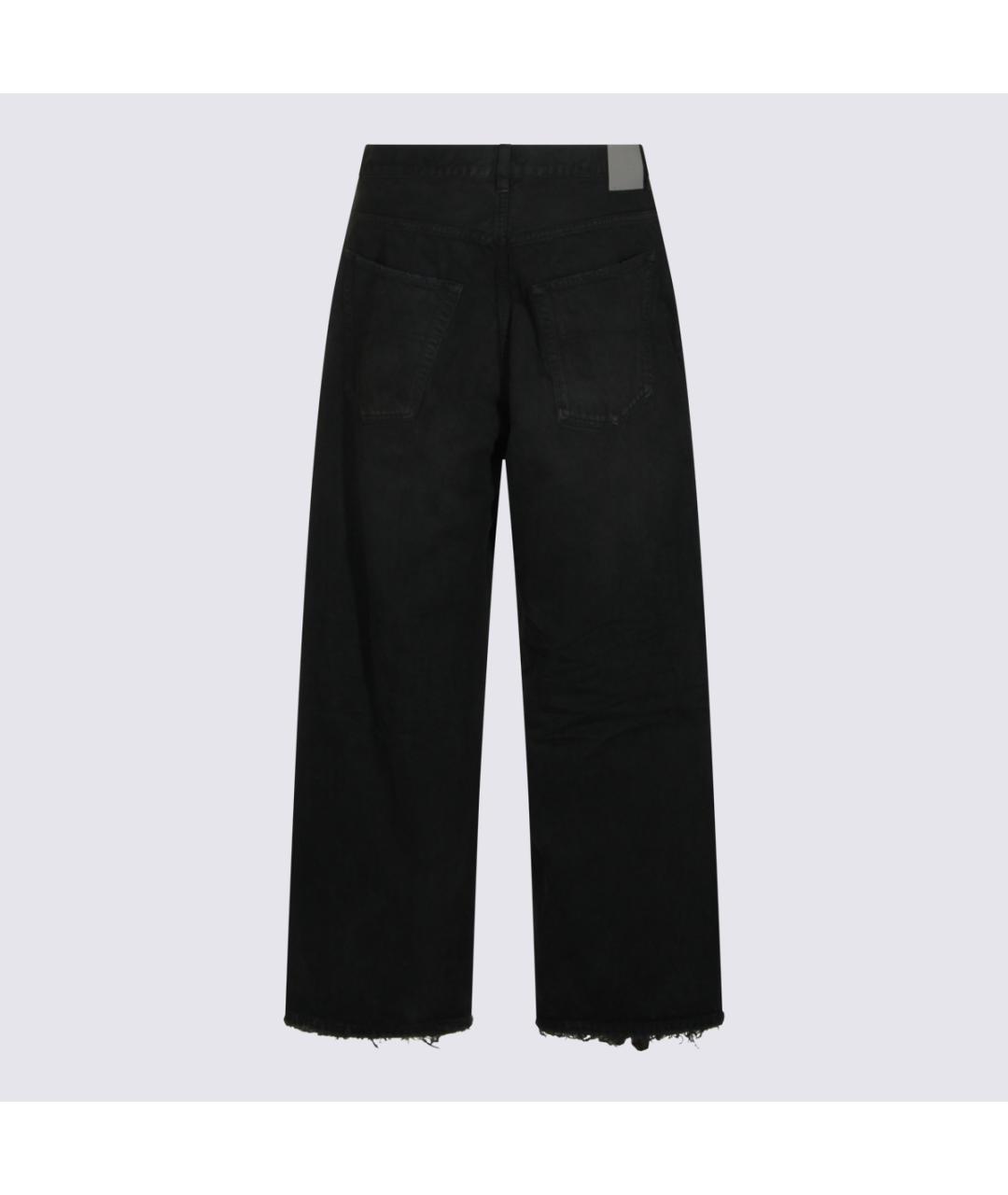 BALENCIAGA Черные хлопковые прямые джинсы, фото 2