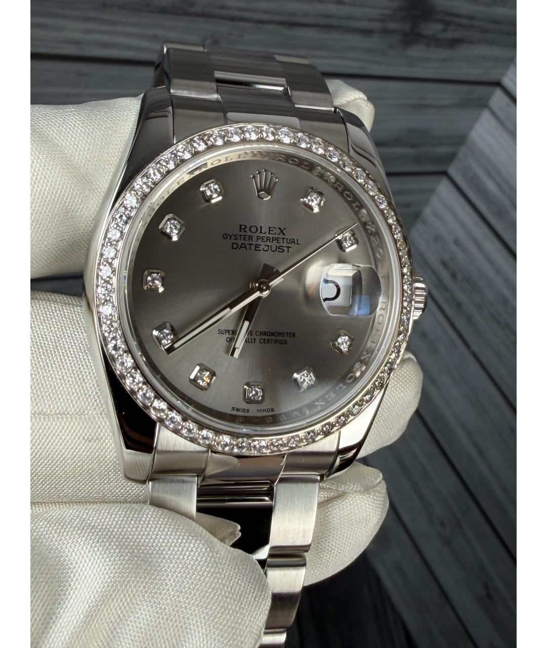 ROLEX Серые часы, фото 3