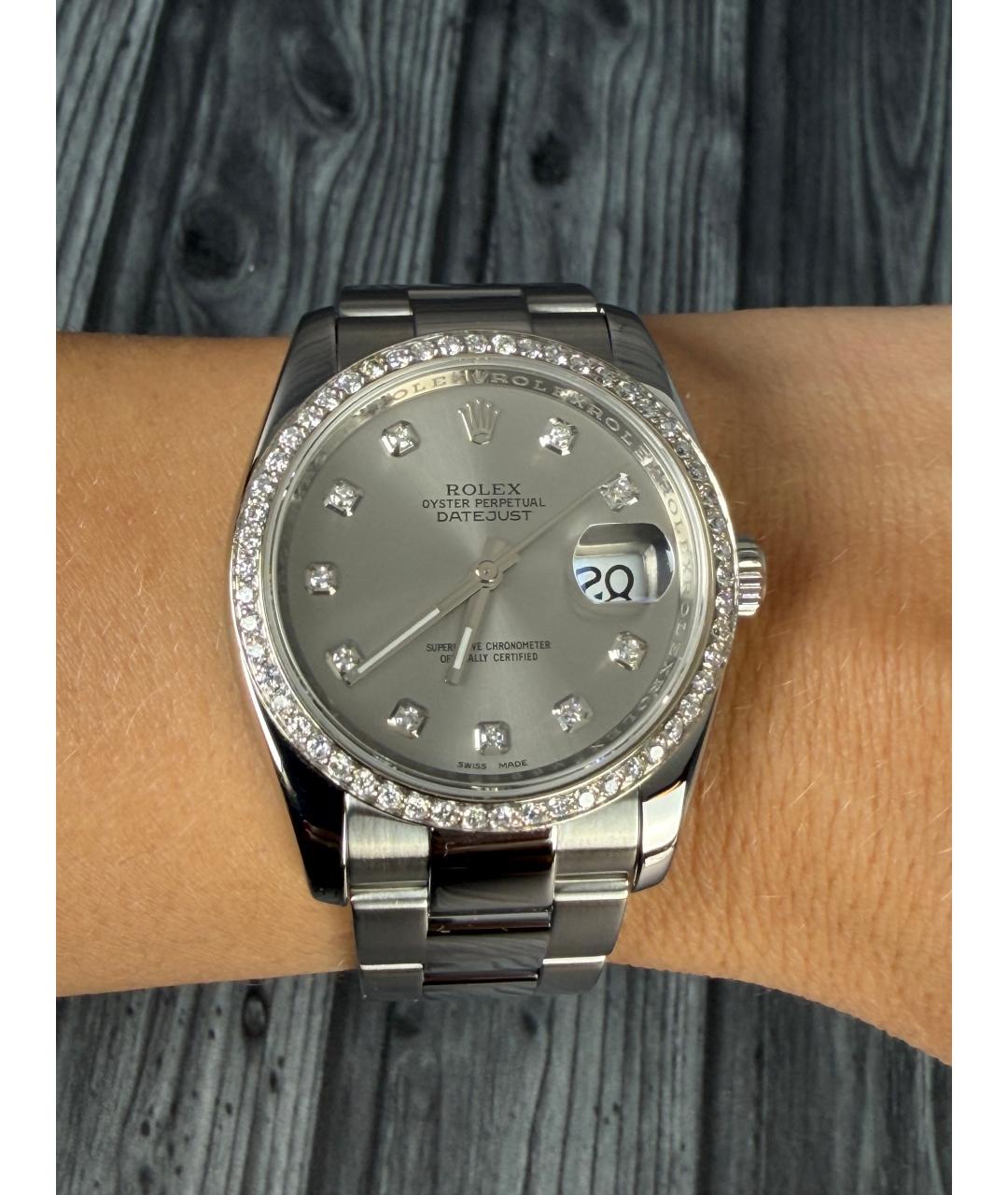 ROLEX Серые часы, фото 9