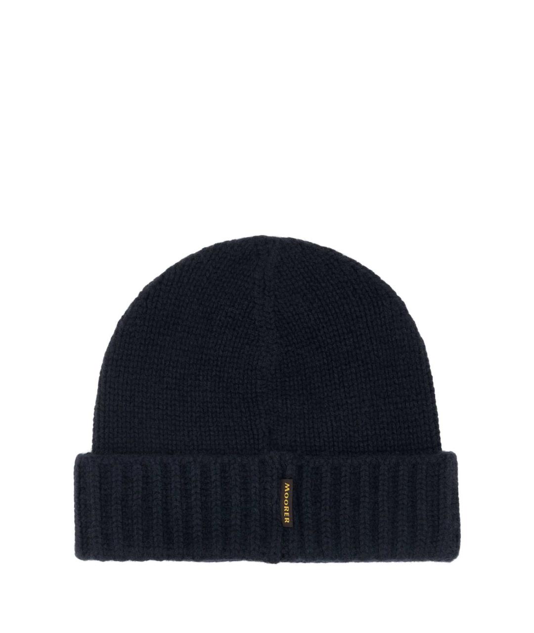 MOORER Темно-синяя кашемировая шапка, фото 2