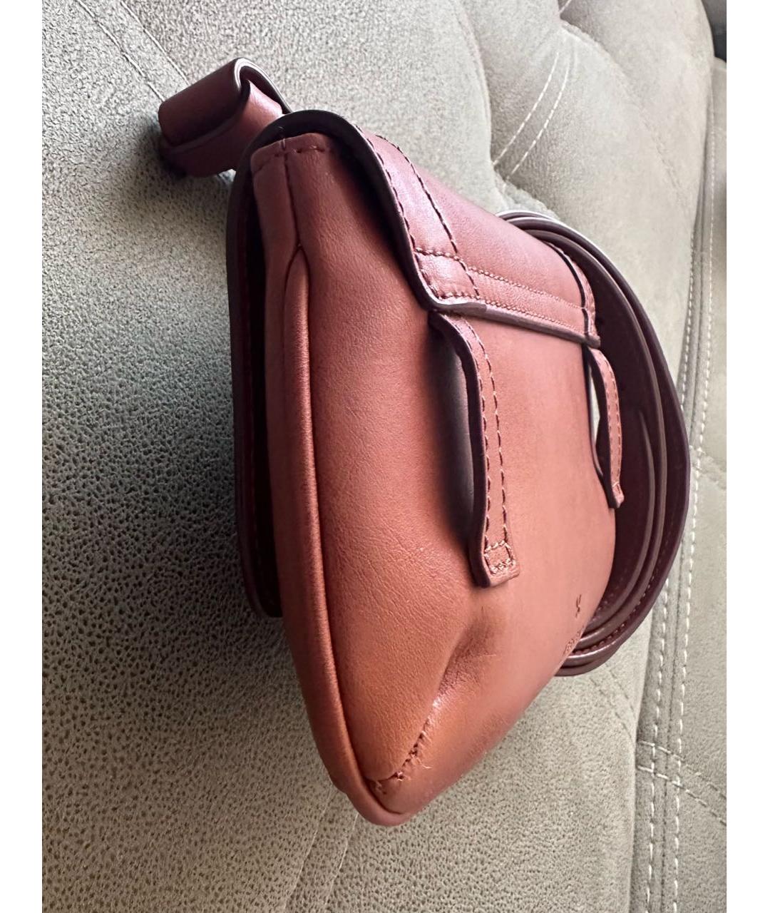 WEEKEND MAX MARA Коричневая кожаная поясная сумка, фото 2