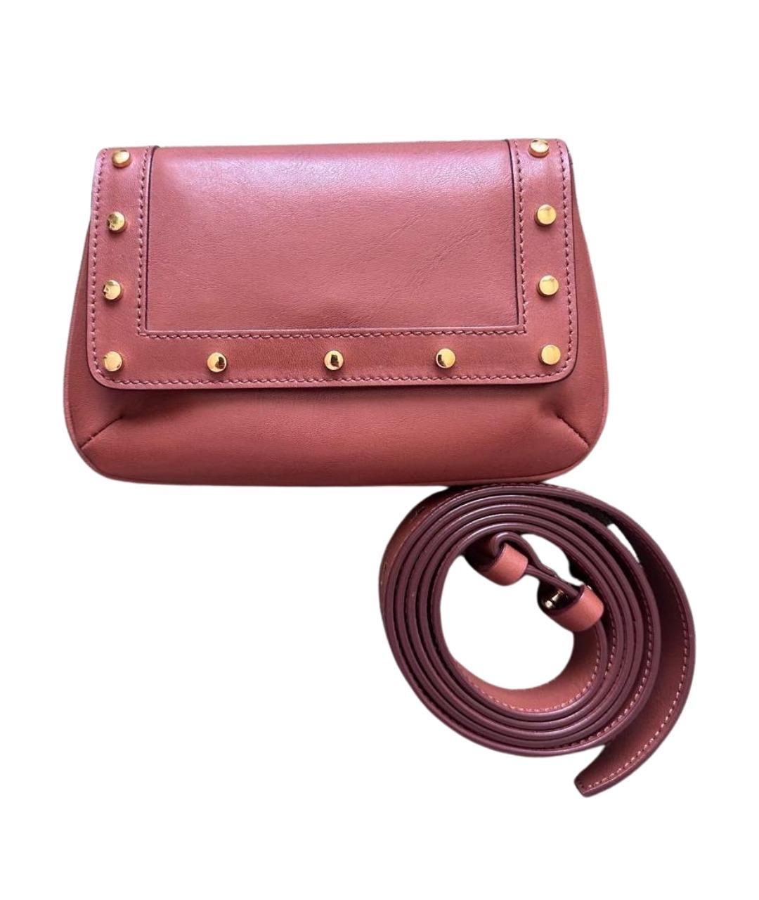 WEEKEND MAX MARA Коричневая кожаная поясная сумка, фото 1