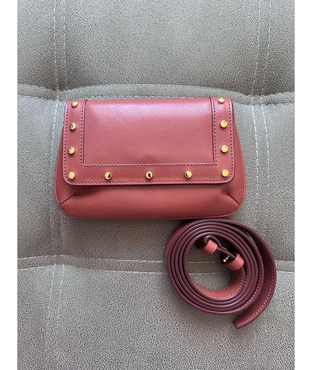 WEEKEND MAX MARA Коричневая кожаная поясная сумка, фото 6