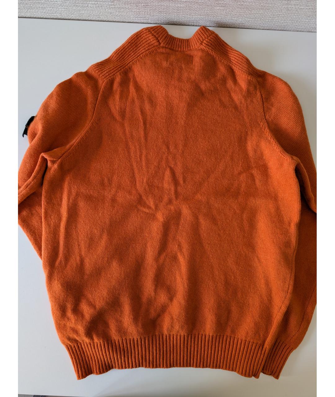 STONE ISLAND Оранжевый шерстяной джемпер / свитер, фото 3