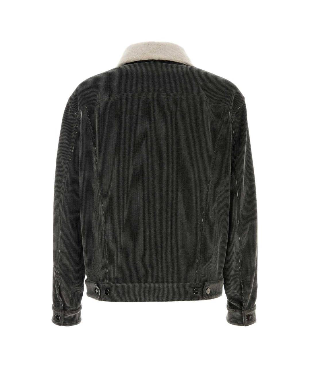 FENDI Серая хлопковая куртка, фото 2