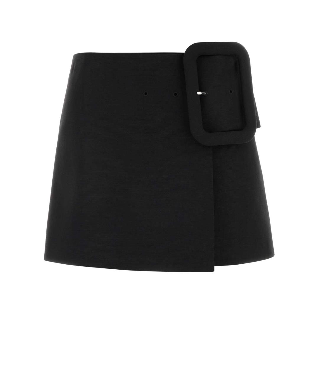 Ami Paris Черная шерстяная юбка мини, фото 1