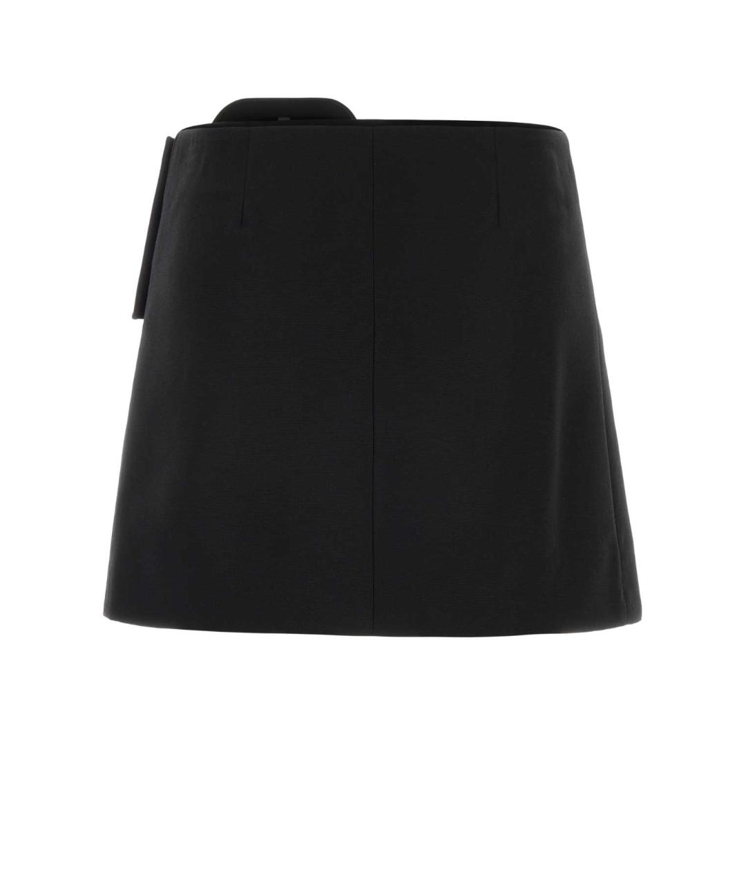 Ami Paris Черная шерстяная юбка мини, фото 2