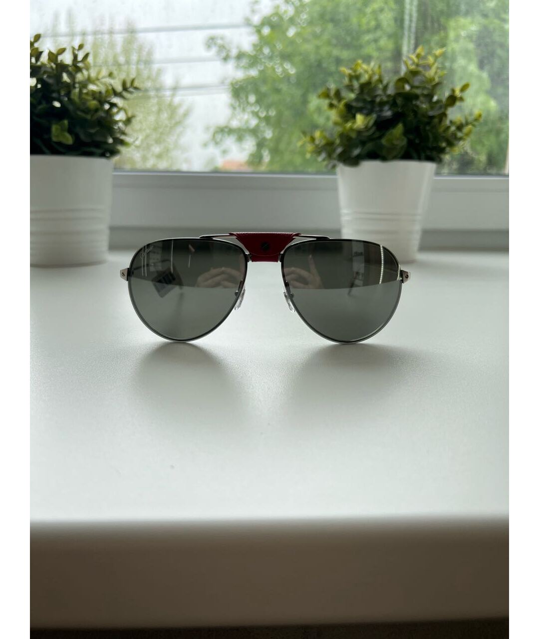 CARTIER Серебряные металлические солнцезащитные очки, фото 5